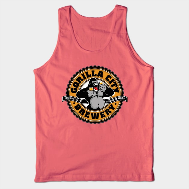 Gorilla City Brewery Tank Top by MindsparkCreative